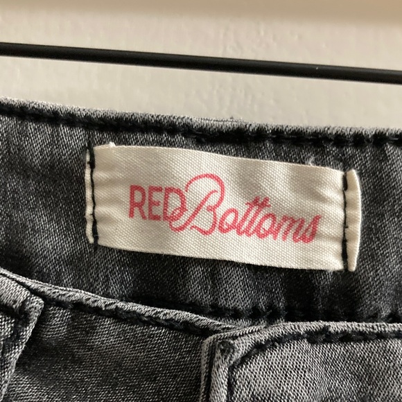 Christian Louboutin Charcoal Wide Leg Jeans - Picture 2 of 5